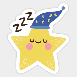 Gold Star, Sleeping star Sticker
